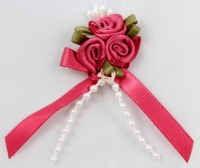 rbcl168 dusky pink rose cluster bow